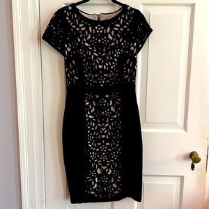 Black cutout cocktail dress